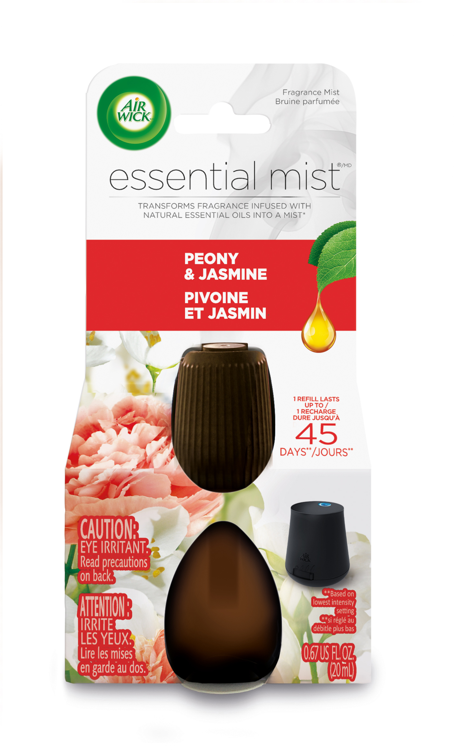 AIR WICK Essential Mist  Peony  Jasmine Canada Discontinued